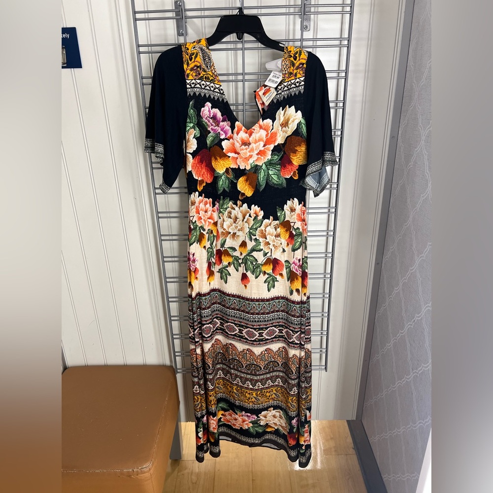 FARM RIO FOR ANTHRO Esmeralda dress.